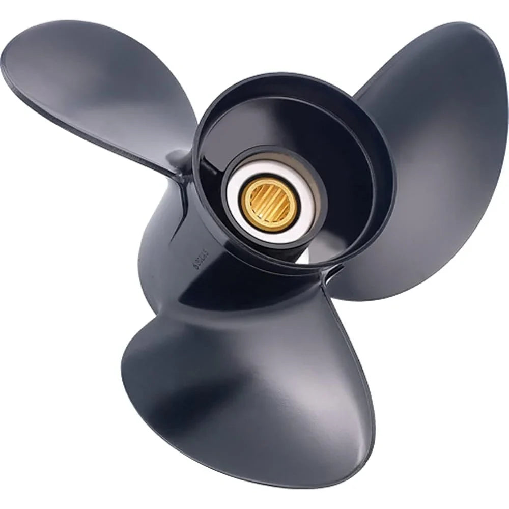 New Propeller Compatible With 8-20Hp Yamaha 2 Stroke 8 Spline 9.9 4 Stroke 8 Spline 15 4 Stroke 8 Spline 20 2010 2011 2012 2013 2014 2015 2016 2017 2018 2019 2020 2021 3121-093-09 Diameter 9.25