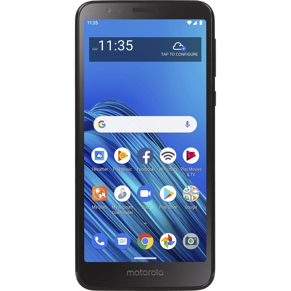 Pre-Owned Straight Talk Motorola E6, 16GB Black - Prepaid Smartphone (Locked to Straight Talk) (Like New)