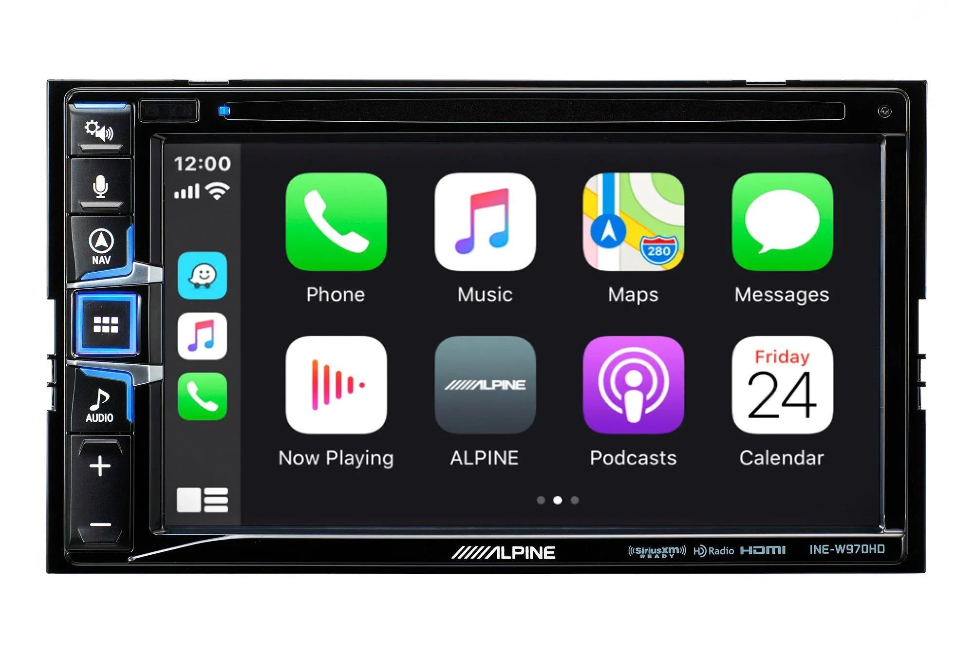 Alpine INE-W970HD 6.5" Monitor DVD Player CarPlay/Android/GPS Receiver+Camera