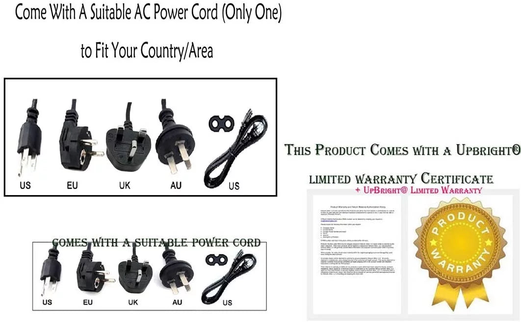 UPBRIGHT NEW Global AC / DC Adapter For Toshiba Satellite Click 2 Pro P30W-B-10E PSDP2E-00N006IT 13.3" Notebook Laptop PC P30WB-10E PSDP2E00N006IT Power Supply Cord Cable PS Battery Charger Input: 100