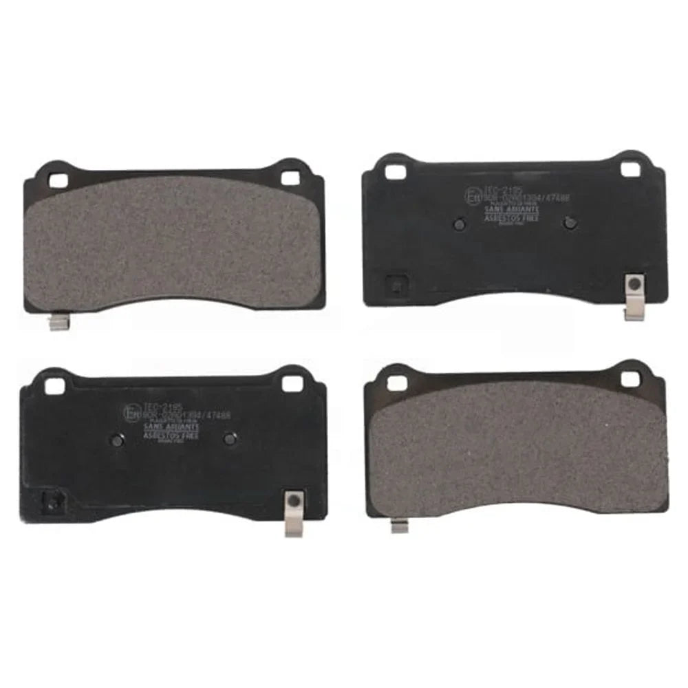 Front Ceramic Disc Brake Pads TEC-2195 For 2017-2022 Tesla 3 With Gray Painted Calipers