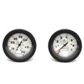 Teleflex Boat Gauge Set 69921 | 69922 Black Silver 3 1/4 Inch