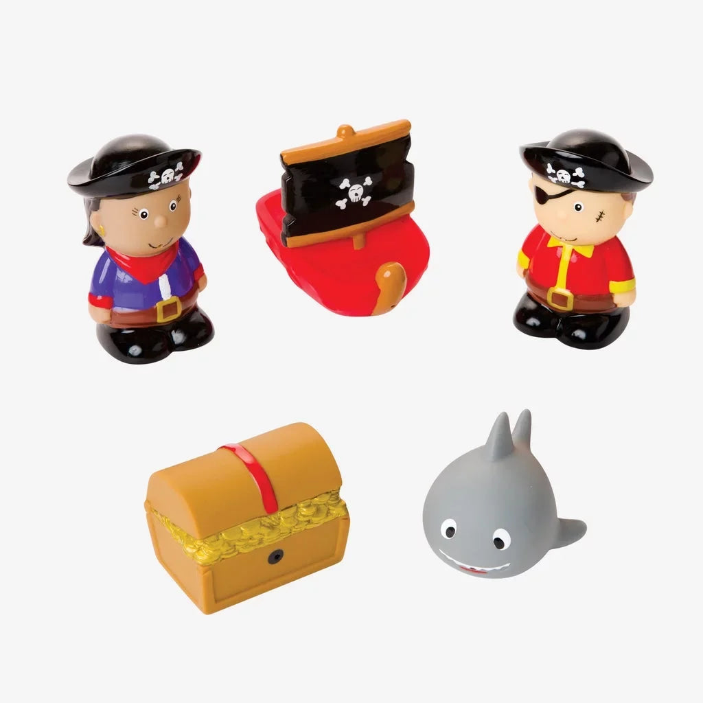 Elegant Baby Pirate Party Squirtie Baby Bath Toys, Set of 6 Squirt Toys