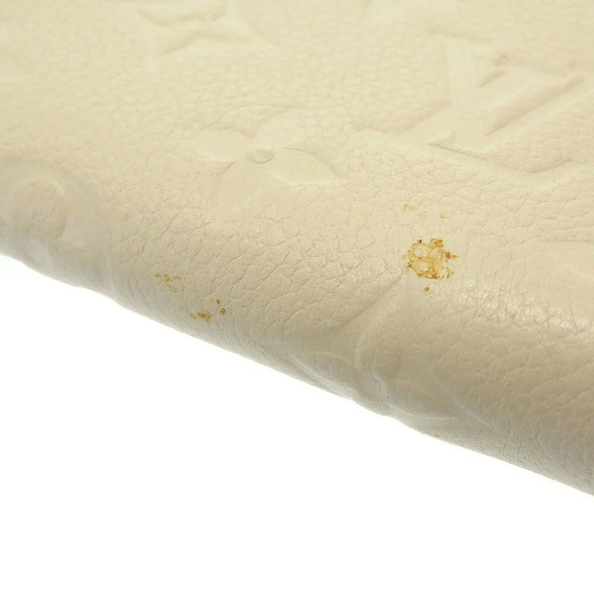 Pre-Owned Louis Vuitton Monogram Implant Portefeuille Secret M93432 Neige Bifold Wallet Round (Good)