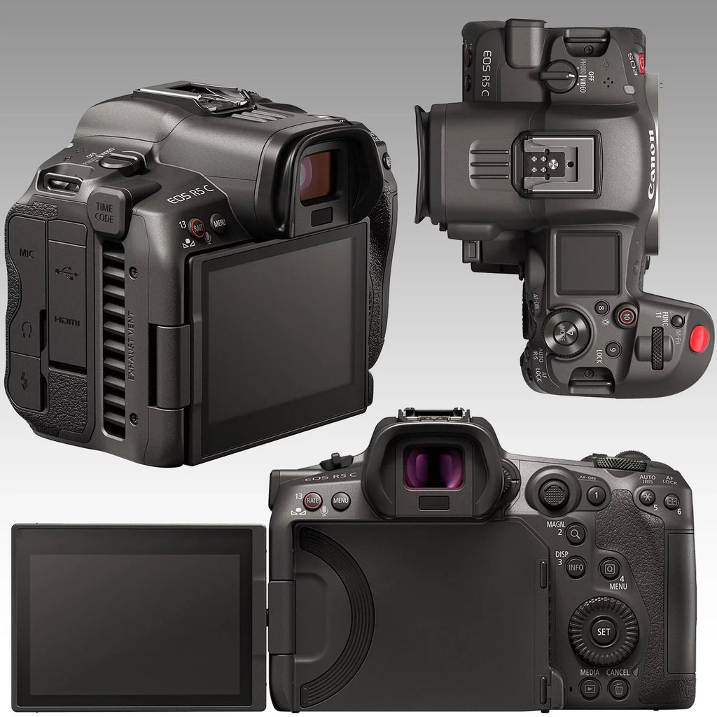 Ultimaxx Advanced Canon R5 C Mirrorless Cinema Camera Bundle - Includes: 128GB Extreme Memory Card, 2x Replacement Batteries, 160 LED Video Light & Much More (25pc Bundle)