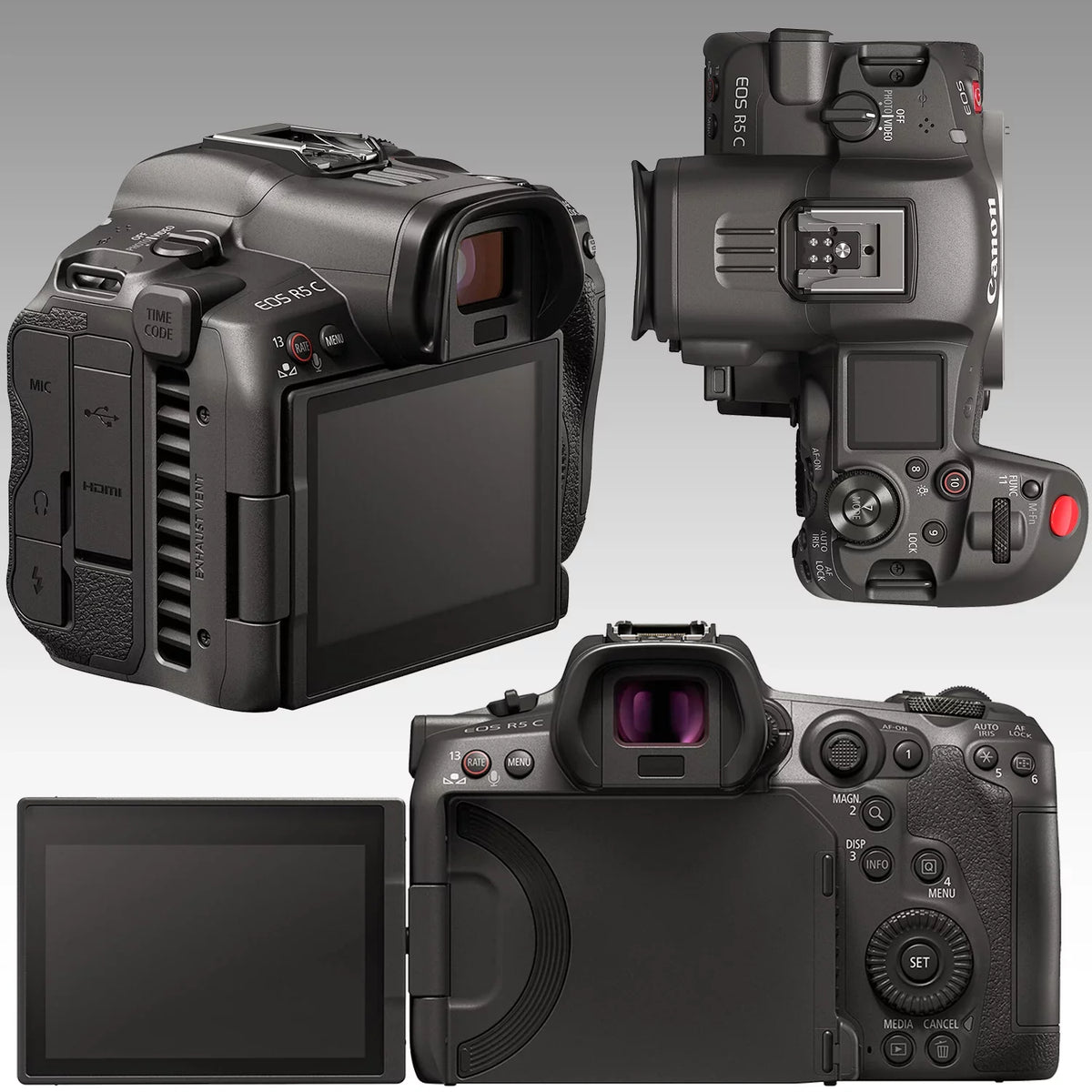 Ultimaxx Advanced Canon R5 C Mirrorless Cinema Camera Bundle - Includes: 128GB Extreme Memory Card, 2x Replacement Batteries, 160 LED Video Light & Much More (25pc Bundle)