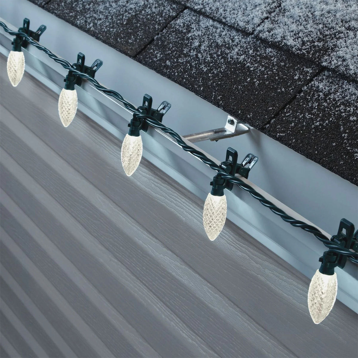 NOMA Quick Clip C9 LED 100 Warm Bulbs Christmas String Lights (3 Pack)
