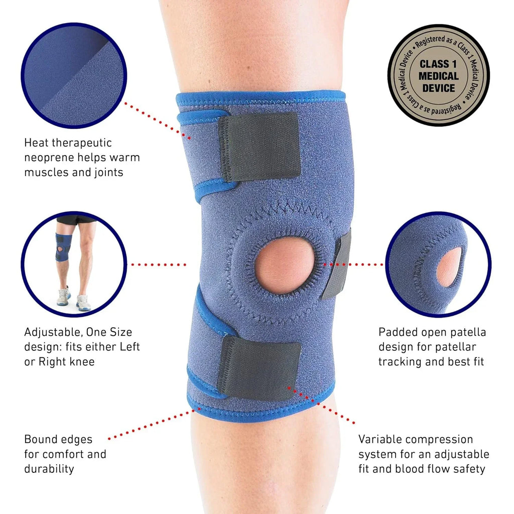 Neo-G Knee Support, Open Patella  Knee Support for Knee Pain Arthritis, Joint Pain Relief, Meniscus tear, runners knee, patella injuries  Knee support for women and men - Adjustable Compression