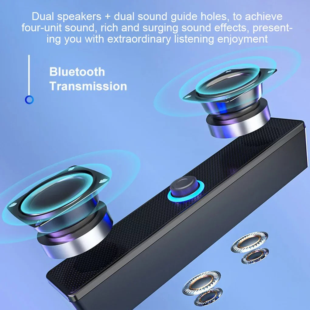 Powerful Home Theater TV Sound Bar Speaker Wired Wireless Surround Soundbar For PC TV Outdoor Speakers Remote  350T
