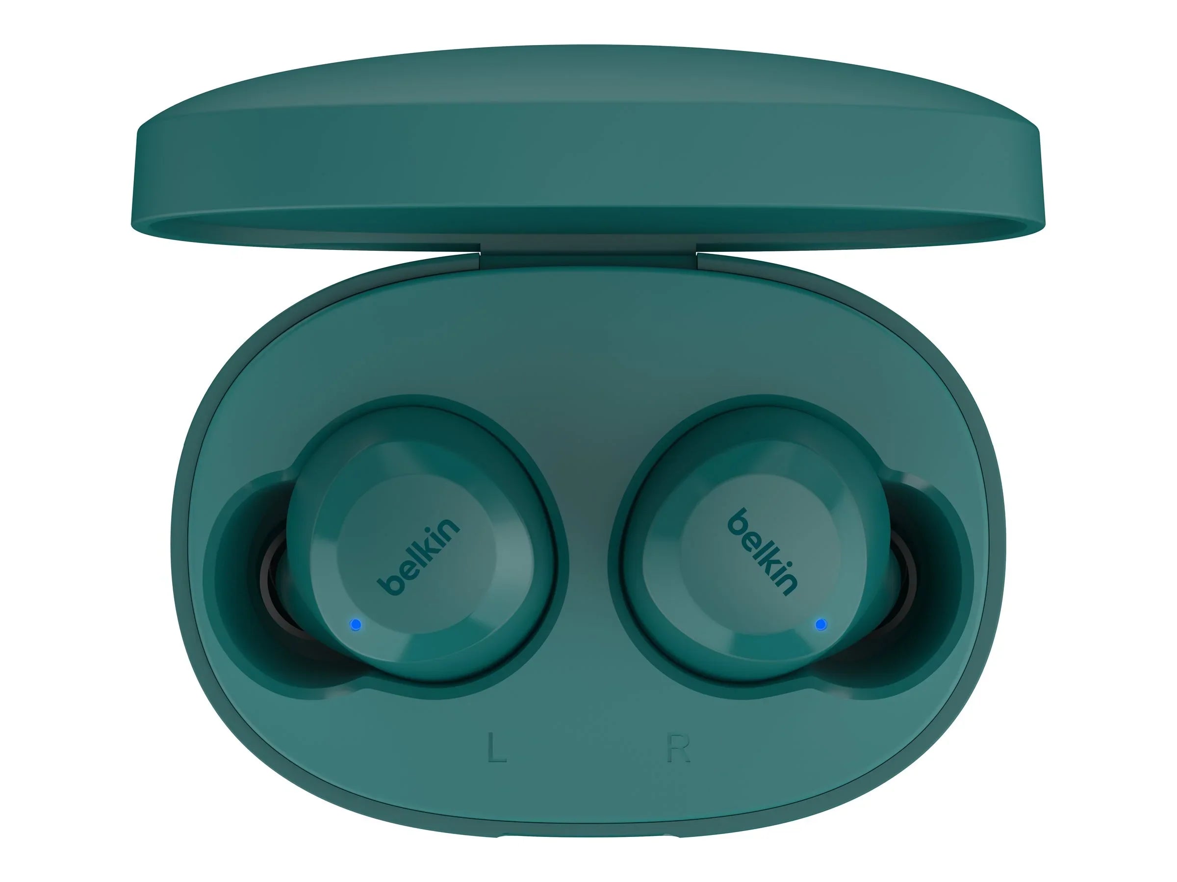 Belkin SoundForm™ Bolt, True Wireless Earbuds, Wireless Charging, IPX5 Sweat and Water Resistant, USB-C, Up to 28 Hours of Battery Life, iPhone, Galaxy, Pixel and More - Teal