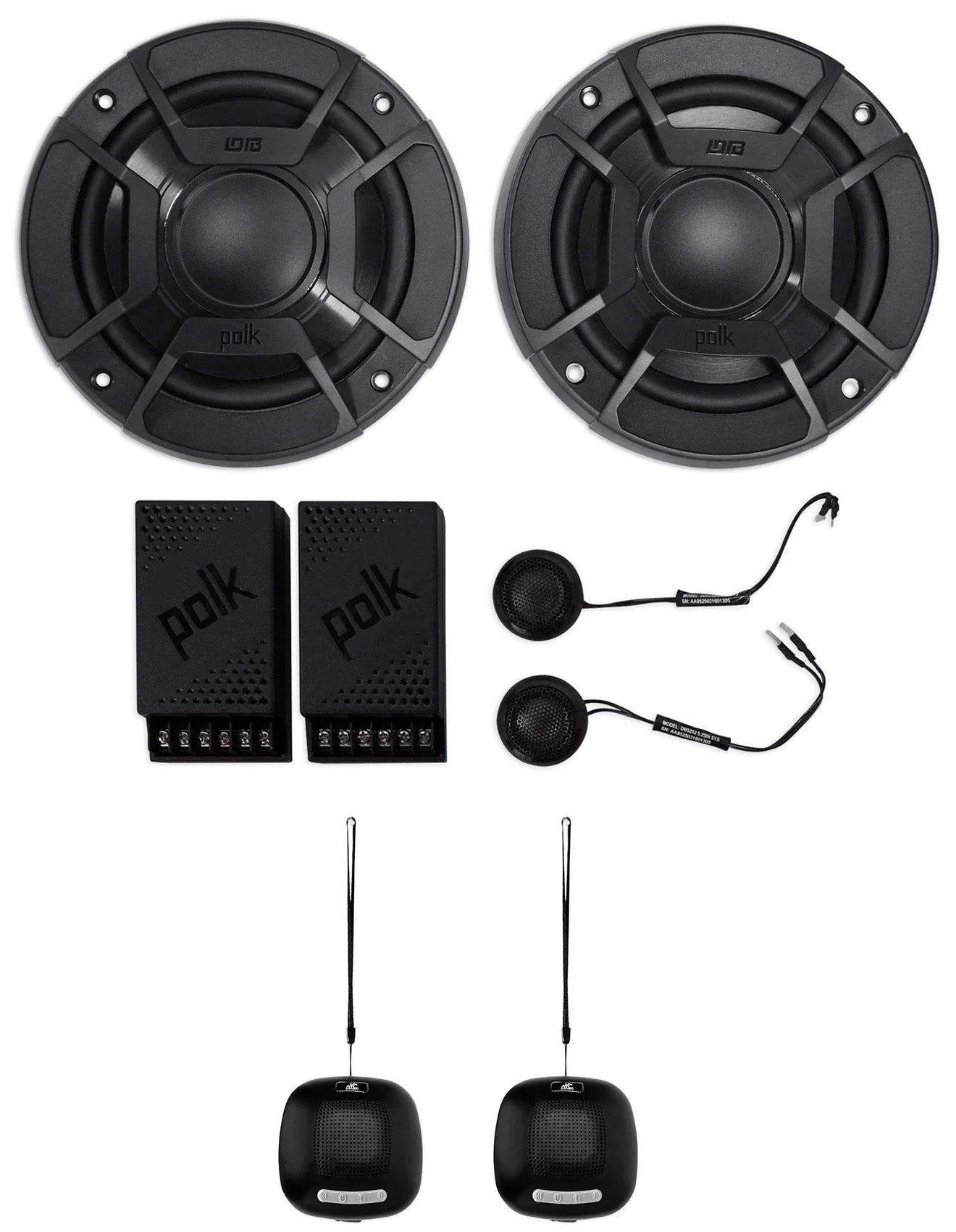 Polk Audio DB5252 5.25" 600w Component Car/Marine Speakers+2) Speaker