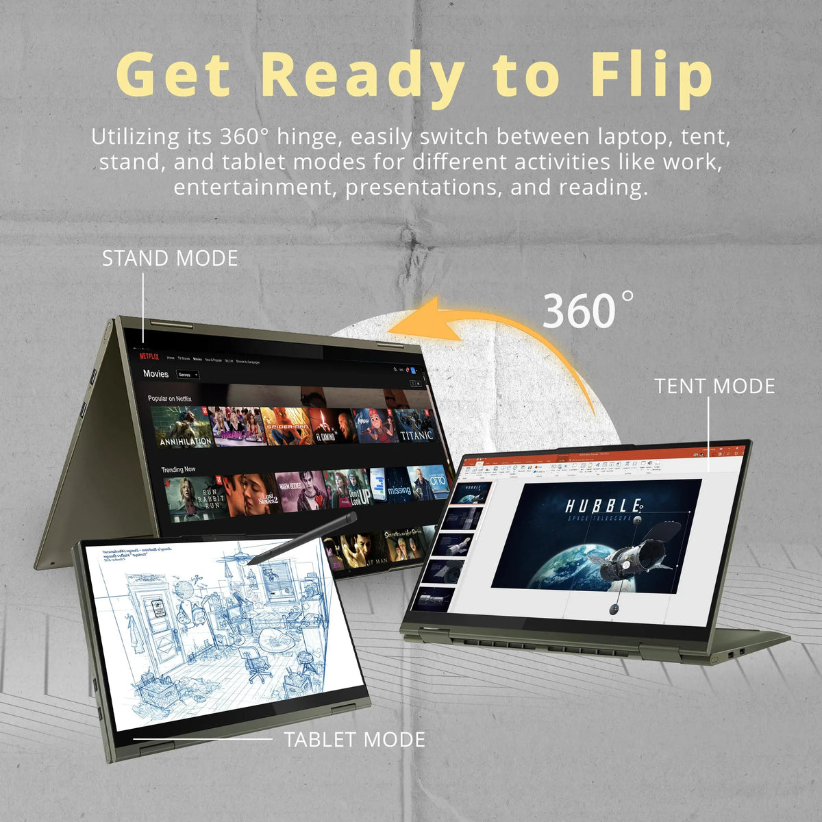 LENOVO Yoga 7i 2-in-1 360° 15.6" Touch Screen Laptop, Intel Evo PLatitudeform Core i7 1165G7, 12GB RAM, 1TB PCIe SSD, Intel Iris Xe Graphics, Backlit Keyboard, Win 11, Dark Moss, 32GB USB Card