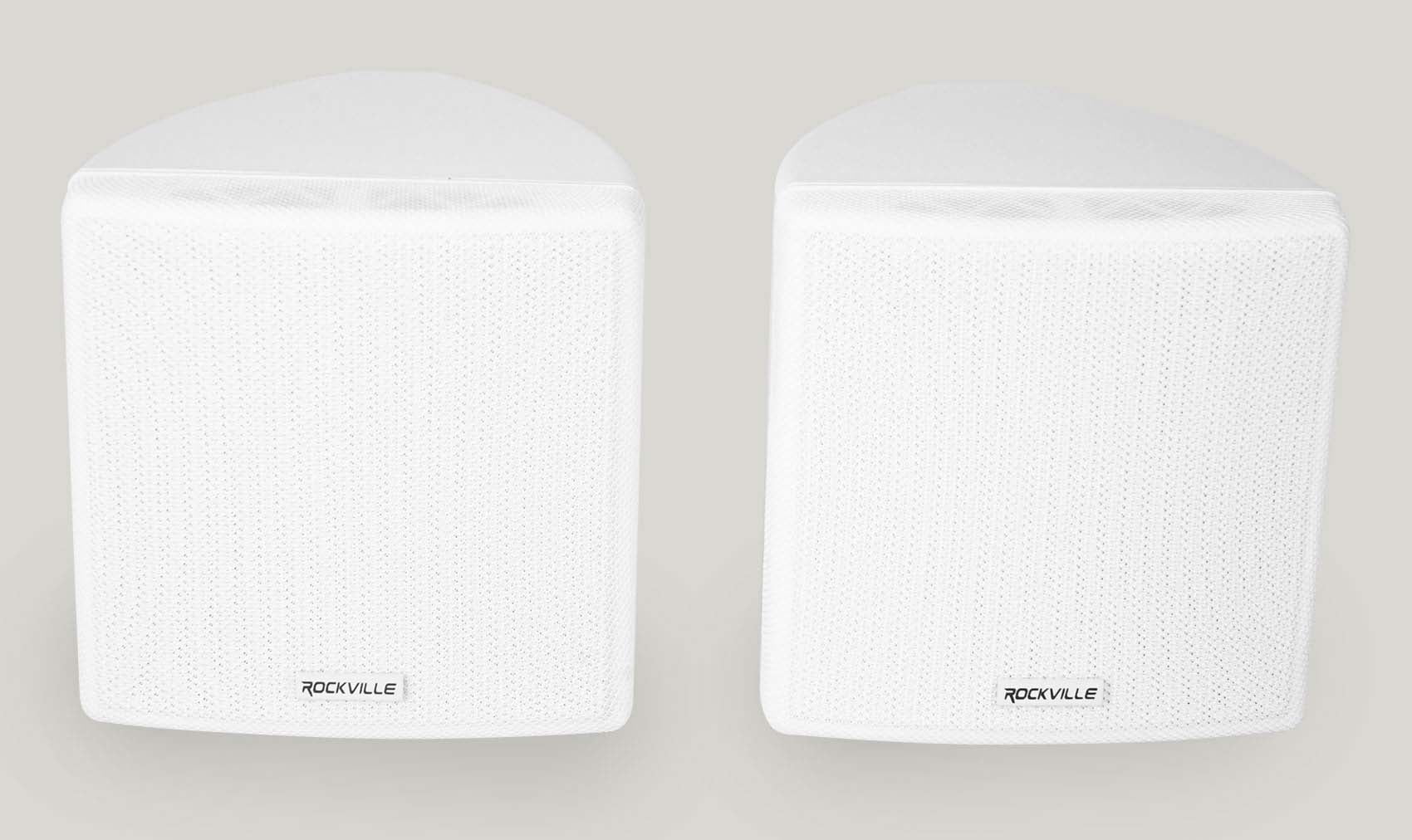 JBL Commercial Amplifier+(8) 3.5" White Cube Speakers for Restaurant/Bar/Cafe