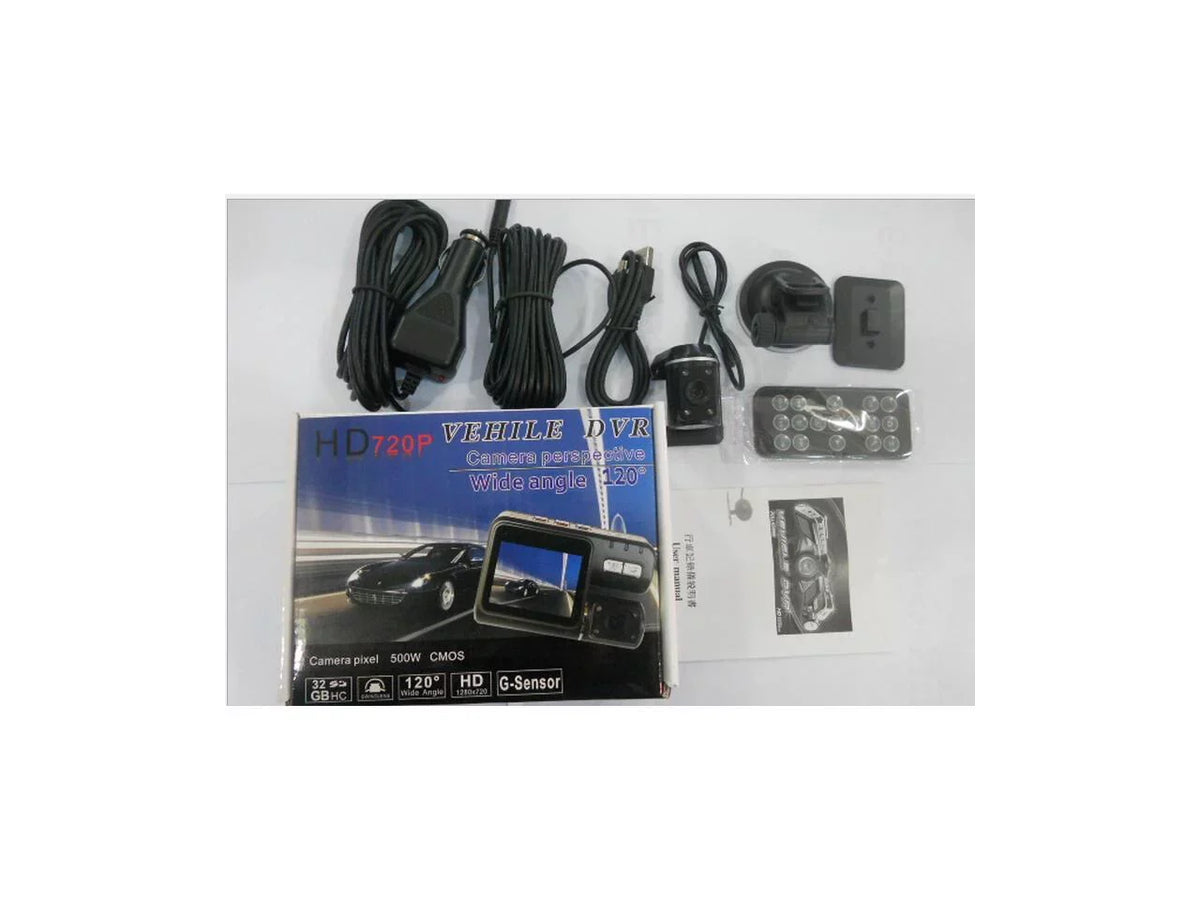 Full Chi I1000 separated 1080P twin lens driving recorder night vision with automobile black boxFull HD 1080P I1000 2" Screen Car DVR Recorder Camera + IR Remote Controller