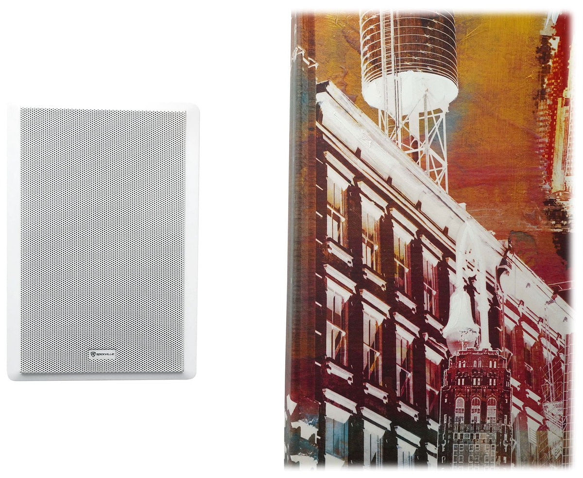 6-Zone Amplifier+4 JBL Pendant+8 Slim White Wall Speakers 4 Restaurant/Bar/Cafe