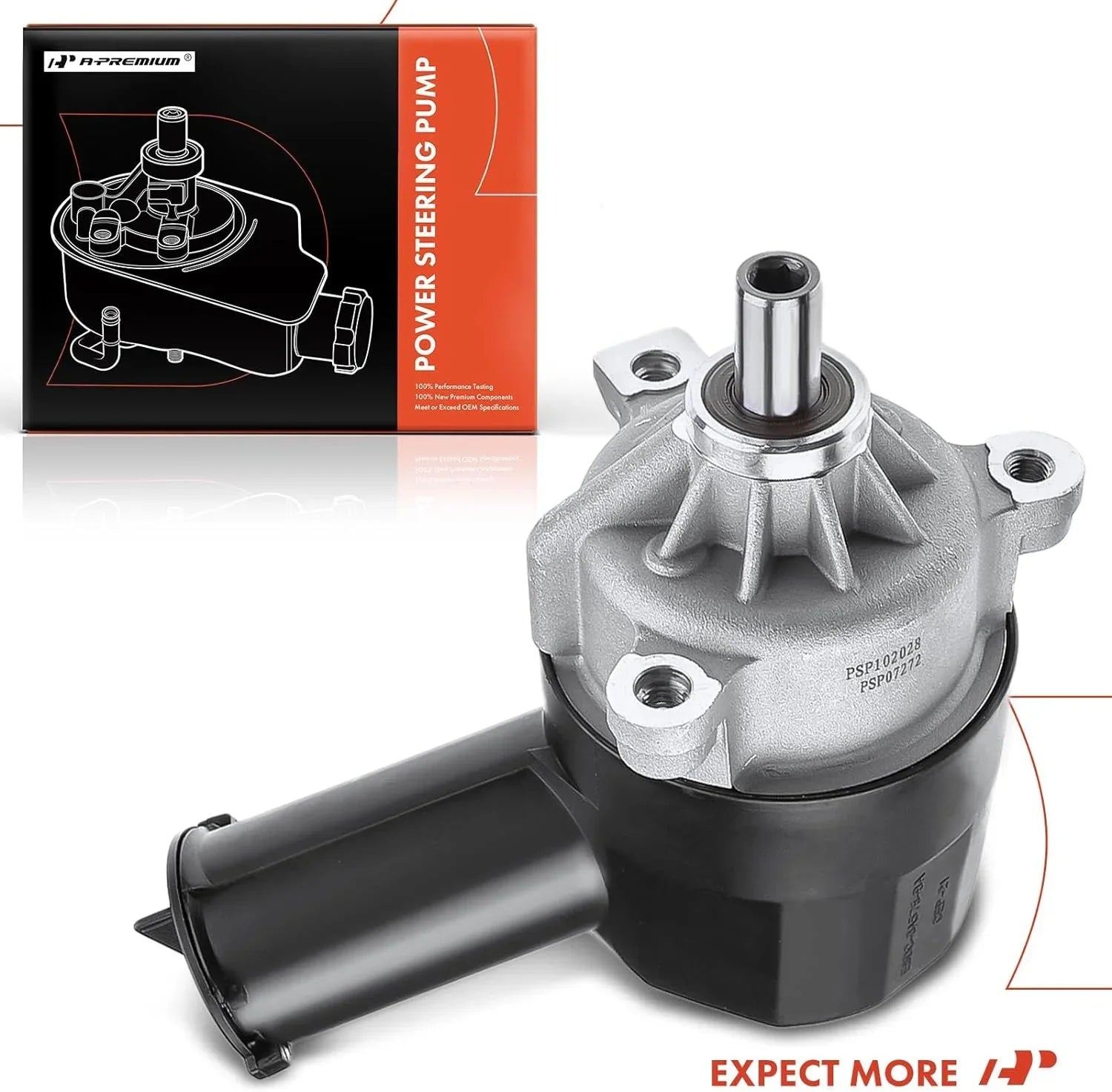 A-Premium Power Steering Pump with Reservoir Compatible with Ford Bronco F-150 F-200 F-250 F-350 1990-1997