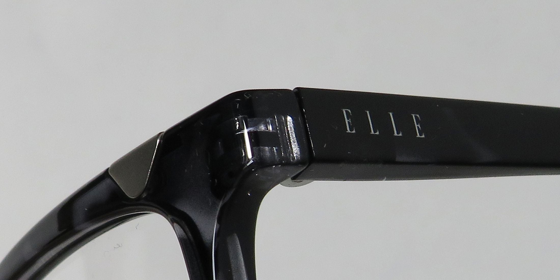 NEW ELLE 13425 WOMENS/LADIES CAT EYE FULL-RIM GRAY AFFORDABLE DESIGNER CAT EYE CASUAL BUDGET FRAME DEMO LENSES 53-15-140 EYEGLASSES/SPECTACLES