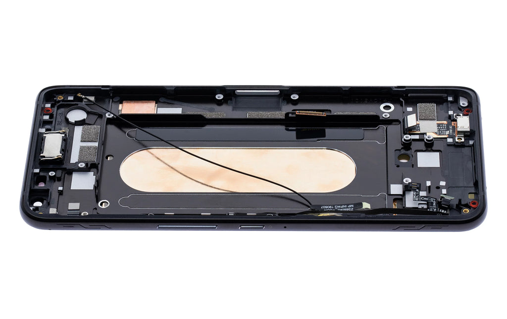 Replacement OLED Assembly With Frame Compatible For Asus ROG Phone 2 (ZS660KL) (Refurbished) (Matte Black)