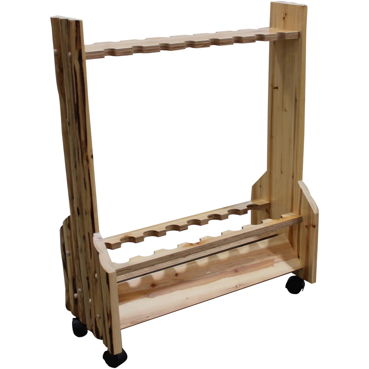 Rush Creek Creations Double Sided 16 Fishing Rod Rolling Storage Rack