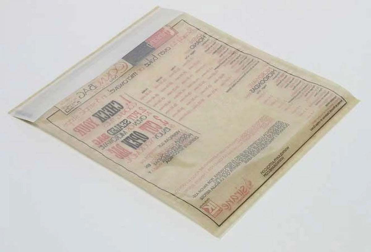 Elkay Plastics Ready Chef Go Brown Printed Self Seal Cooking Bag, 10.75 x 7.875 inch -- 250 per case.