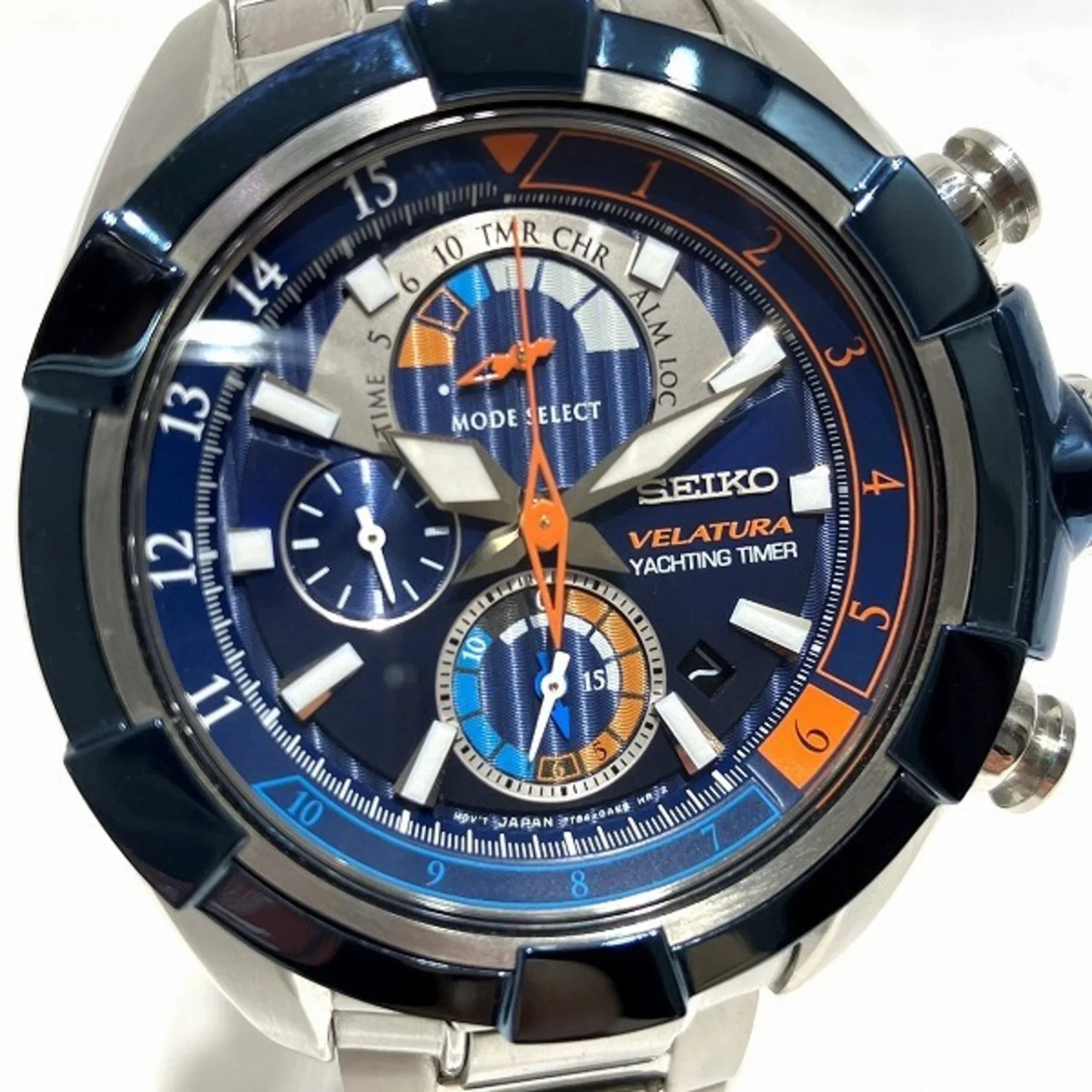 Pre-Owned Seiko VeLatitudeura Yachting Timer 7T84-0AE0 Quartz Chronograph Watch Men's (Like New)