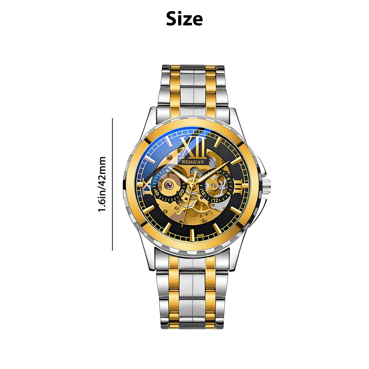 Men Luxury Watch Automatic Mechanical Stainless Steel Business Waterproof Wrist