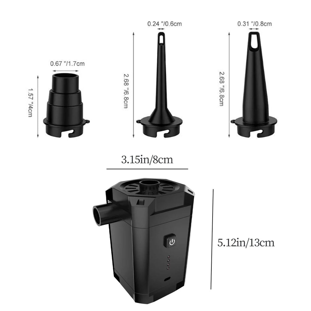 Portable Electric Air Pump InfLatitudeor Air Pump Blower  Air Pump for Air Mattresses InfLatitudeable Sofa Air Bed