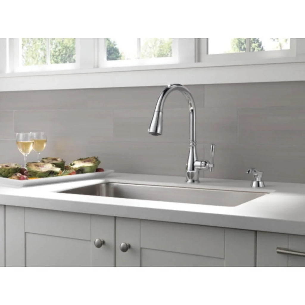 Delta Charmaine One Handle Chrome Pulldown Kitchen Faucet