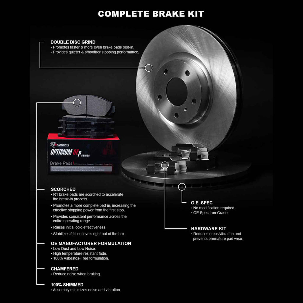 R1 Concepts Front Brakes and Rotors Kit