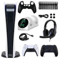 Sony PlayStation 5 Digital Console with Extra Black Dualsense Controller and Accessories Kit (PS5, PlayStation Digital Version)