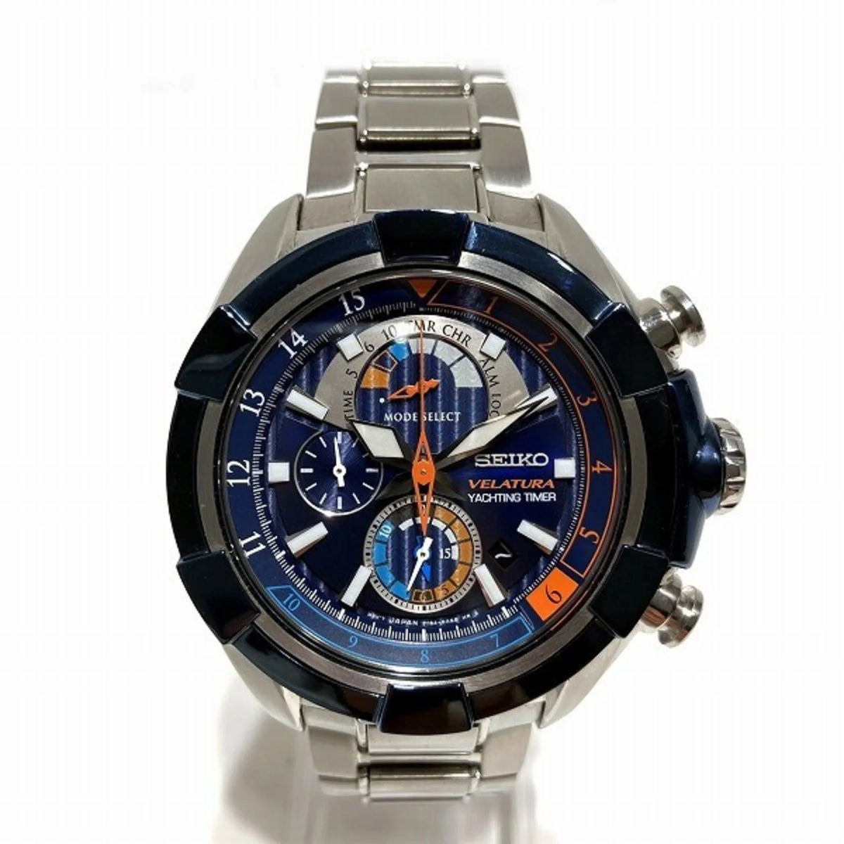 Pre-Owned Seiko VeLatitudeura Yachting Timer 7T84-0AE0 Quartz Chronograph Watch Men's (Like New)