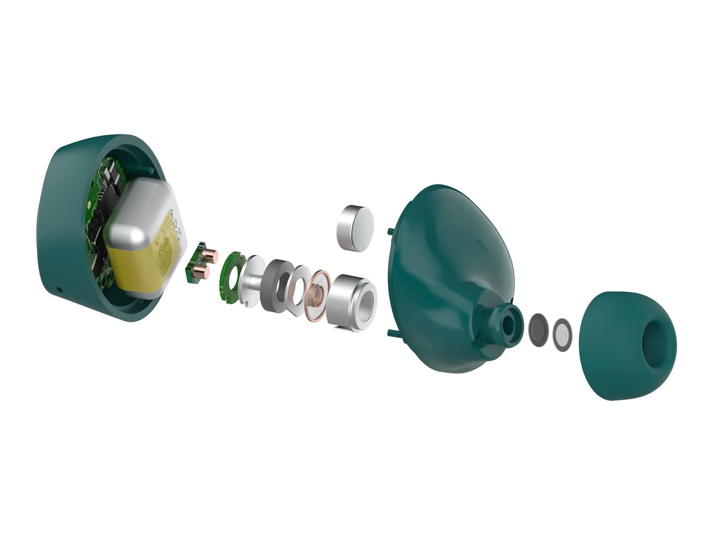 Belkin SoundForm™ Bolt, True Wireless Earbuds, Wireless Charging, IPX5 Sweat and Water Resistant, USB-C, Up to 28 Hours of Battery Life, iPhone, Galaxy, Pixel and More - Teal