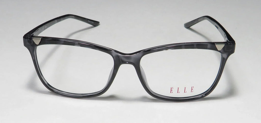NEW ELLE 13425 WOMENS/LADIES CAT EYE FULL-RIM GRAY AFFORDABLE DESIGNER CAT EYE CASUAL BUDGET FRAME DEMO LENSES 53-15-140 EYEGLASSES/SPECTACLES