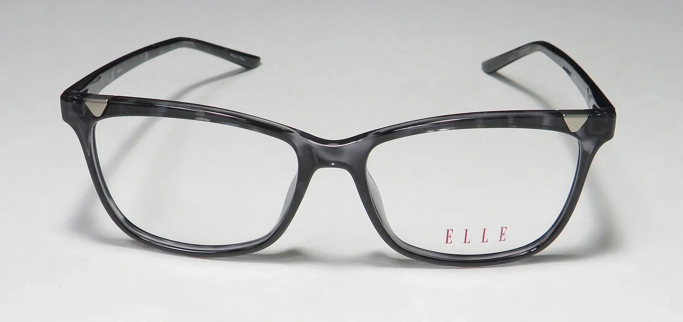 NEW ELLE 13425 WOMENS/LADIES CAT EYE FULL-RIM GRAY AFFORDABLE DESIGNER CAT EYE CASUAL BUDGET FRAME DEMO LENSES 53-15-140 EYEGLASSES/SPECTACLES