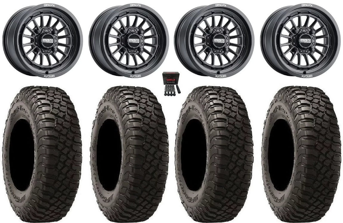 MetalFX Delta 15" Wheels Black 35" BFG KM3 Tires Polaris RZR XP 1000 / PRO XP / Ranger XP 900/1000