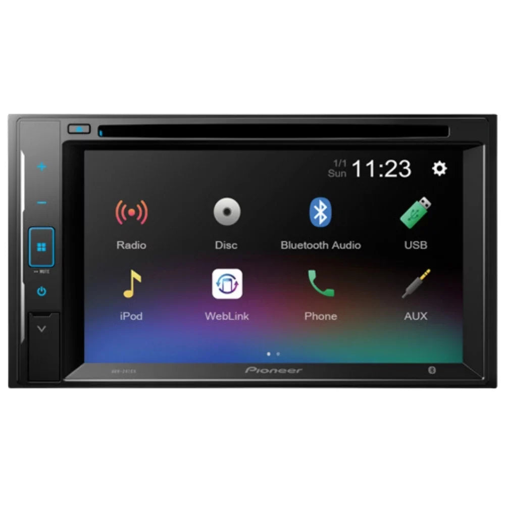 KIT4860 Bundle for 2002-2009 Chevy Trailblazer W/ Pioneer AVH-241EX Double DIN Car Stereo with Bluetooth/Backup Camera/InstalLatitudeion Kit/in-Dash DVD/CD AM/FM 6.2" Touchdisplay Digital Media Receiver
