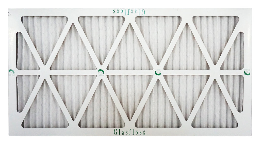 Glasfloss 12x30x1 - MERV 10 -Qty:12 - Furnace Air Filter - Made in USA (Actual Size: 11.5 x 29.5x7/8 inch)