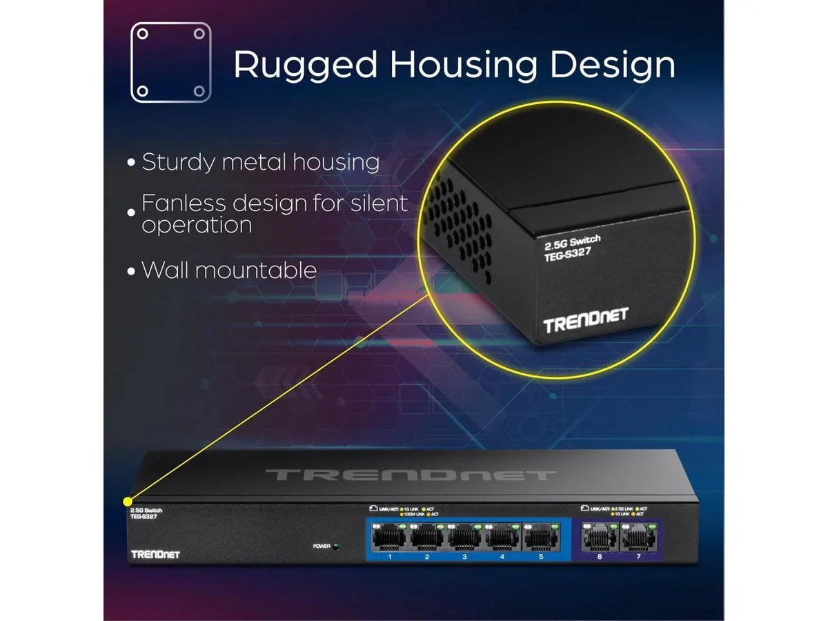 TRENDnet  TEG-S327, 7-Port Multi-Gig Switch