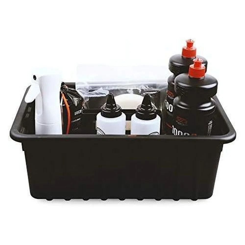 Deluxe Utility Cleaning Caddy Basket Organizer DIY Divided Plastic Shower Storage Caddy Tote Portable 6 Compartment Bucket Shower Janitorial Caddy Large Capacity For Shower Supplies W/ 6 Dividers
