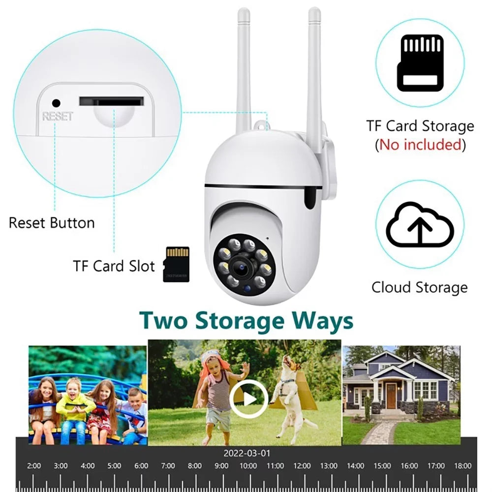 GeCam 3MP Home Security Camera,5G Security Cameras Outdoor WiFi 355°PTZ Video Camera,Motion Detection Activity Alert,Spotlight Color Night Vision,2-Way Audio,Waterproof