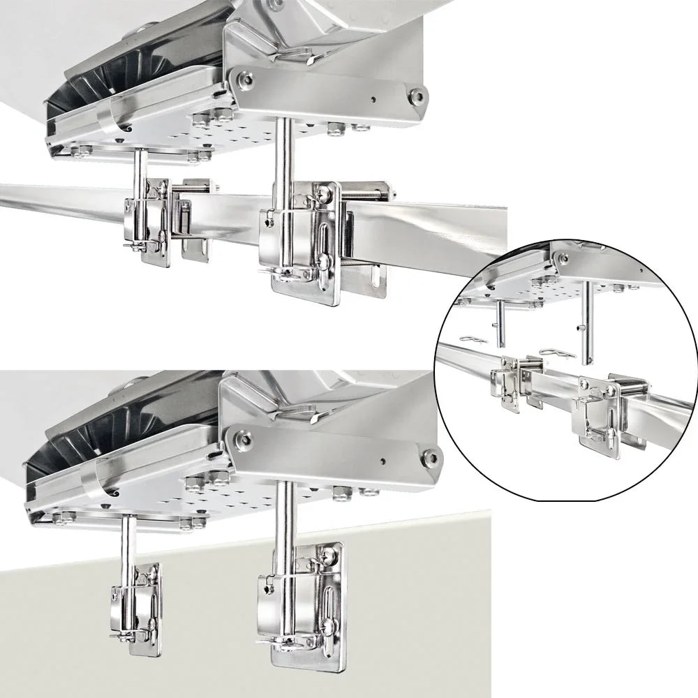 Magma Products, T10-540 Dual Square RailVertical Surface Mount, Multi, One Size
