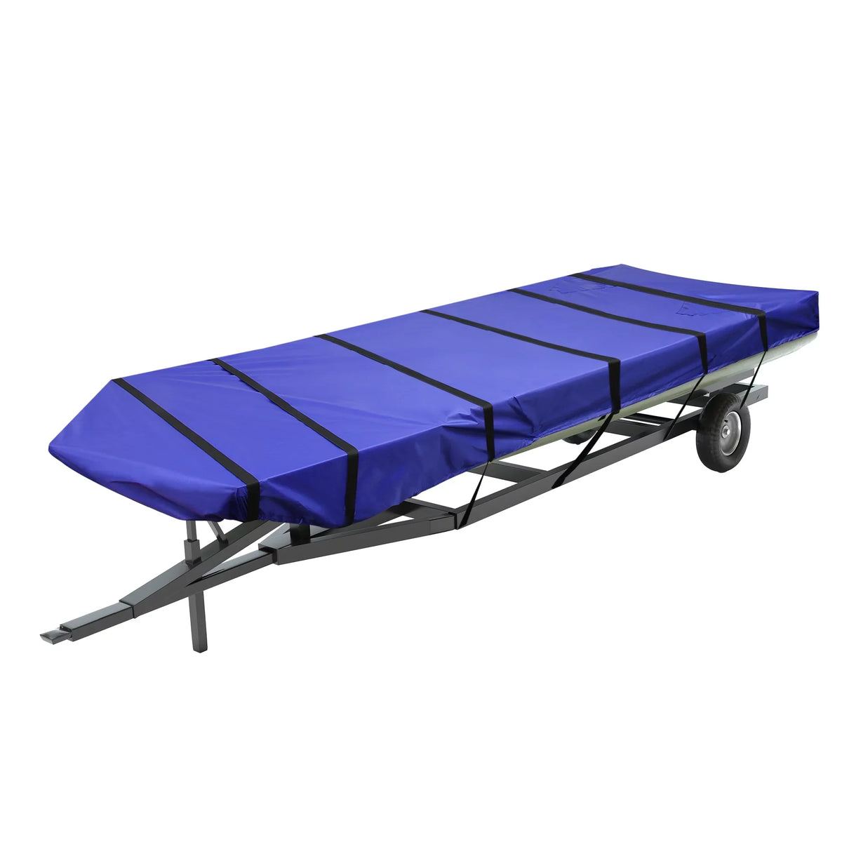 1 Set 14'-16'x70'' Jon Boat Cover 210D Polyester Air Vents Waterproof Sunshine Resist Boat Cover Blue