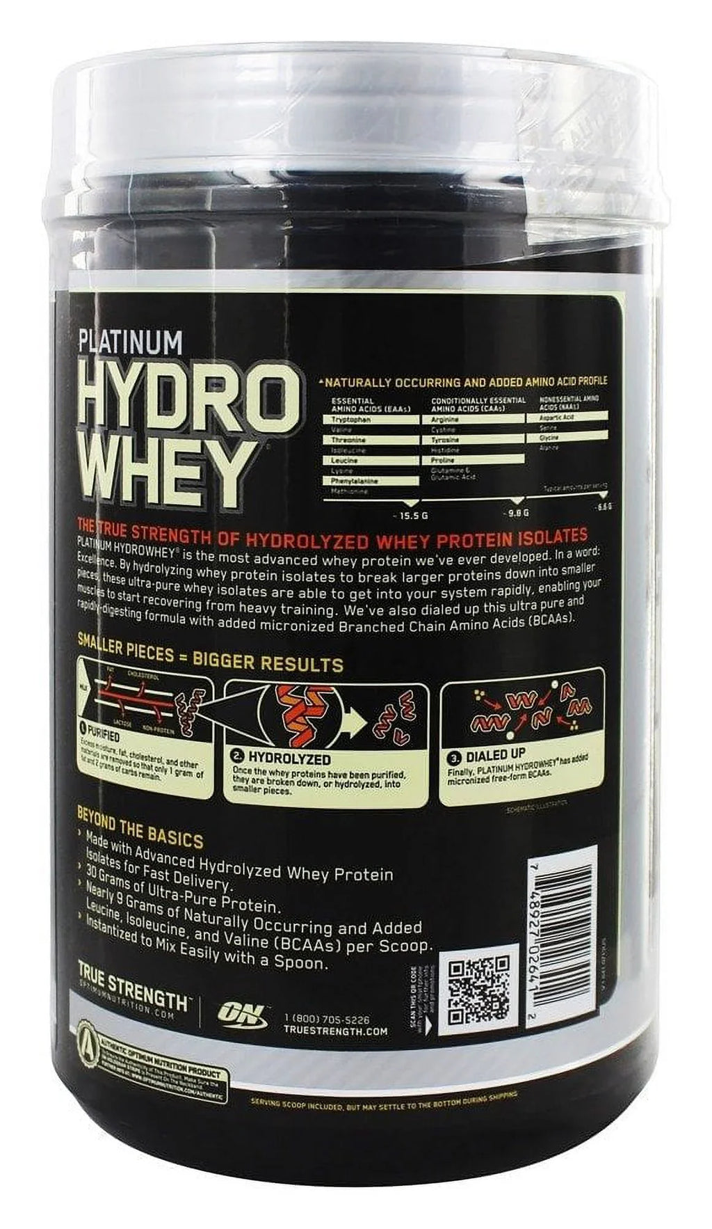 Optimum Nutrition Hydro Whey PLatitudeinum Hydro Whey, 1.75 lb