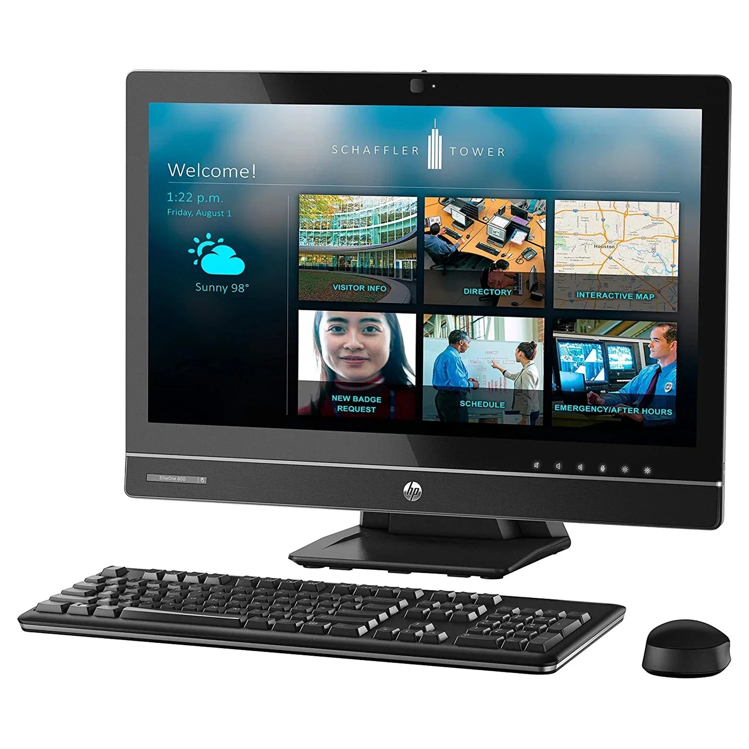 HP EliteOne 800 G1 All In One Computer, 23" HD Display, Intel Core I5-4590s 3.7 GHz max CPU, 16GB DDR3 RAM, 512GB SSD, DVD, USB 3.0, WiFi, Displayport, Windows 10 Home