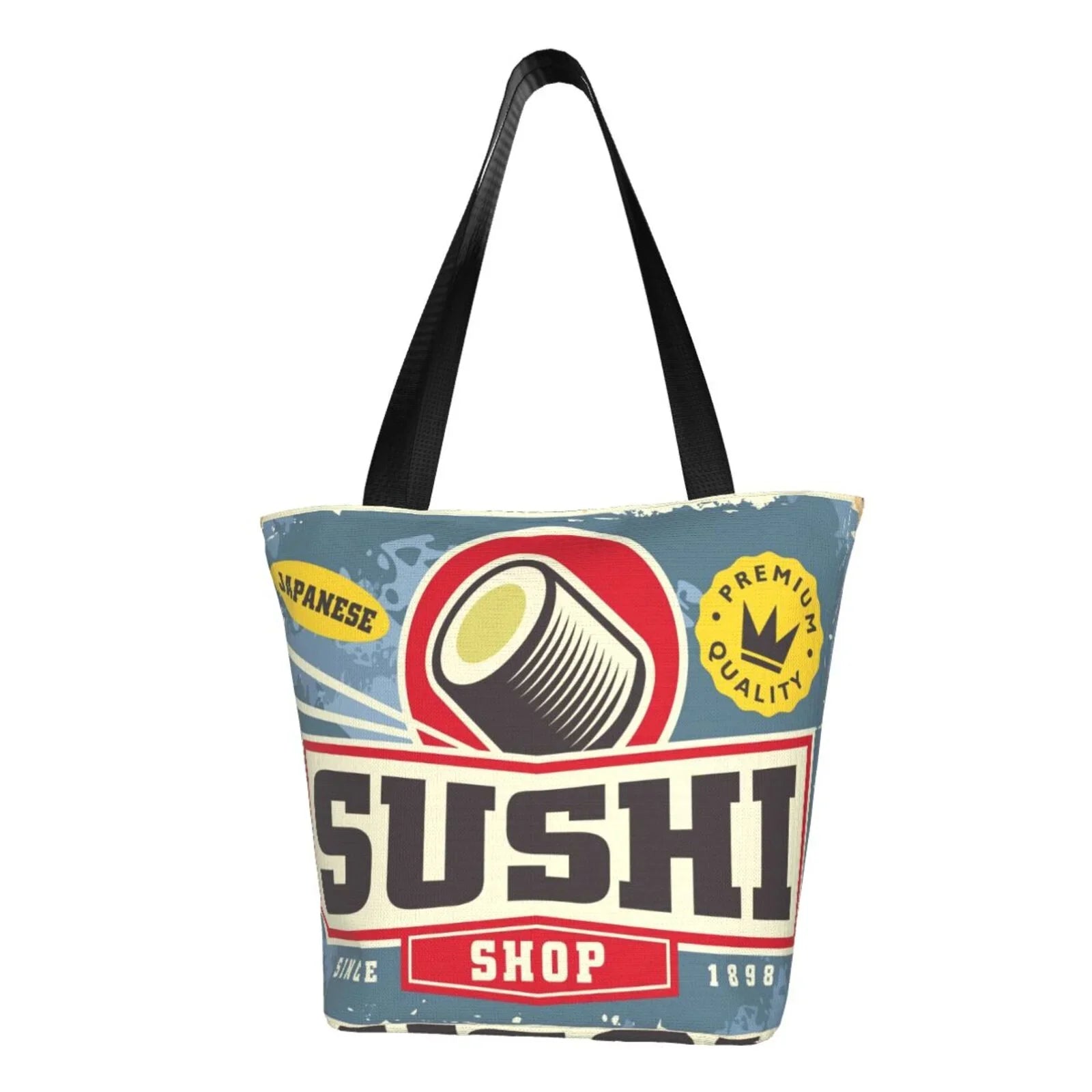 Lukts Sushi Retro Sign (2) Tote Bag,Shoulder Bag Women'S Hobos Handbags Large Capacity Shopping Bag