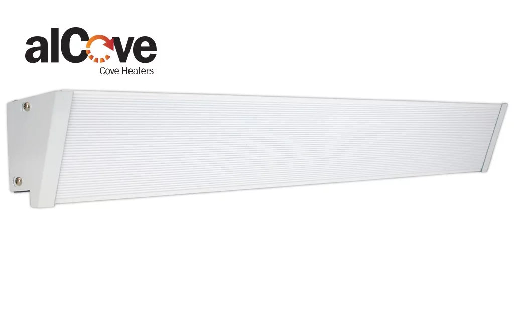 King Electric 34" / 420W / 120V Electric Cove Heater, White