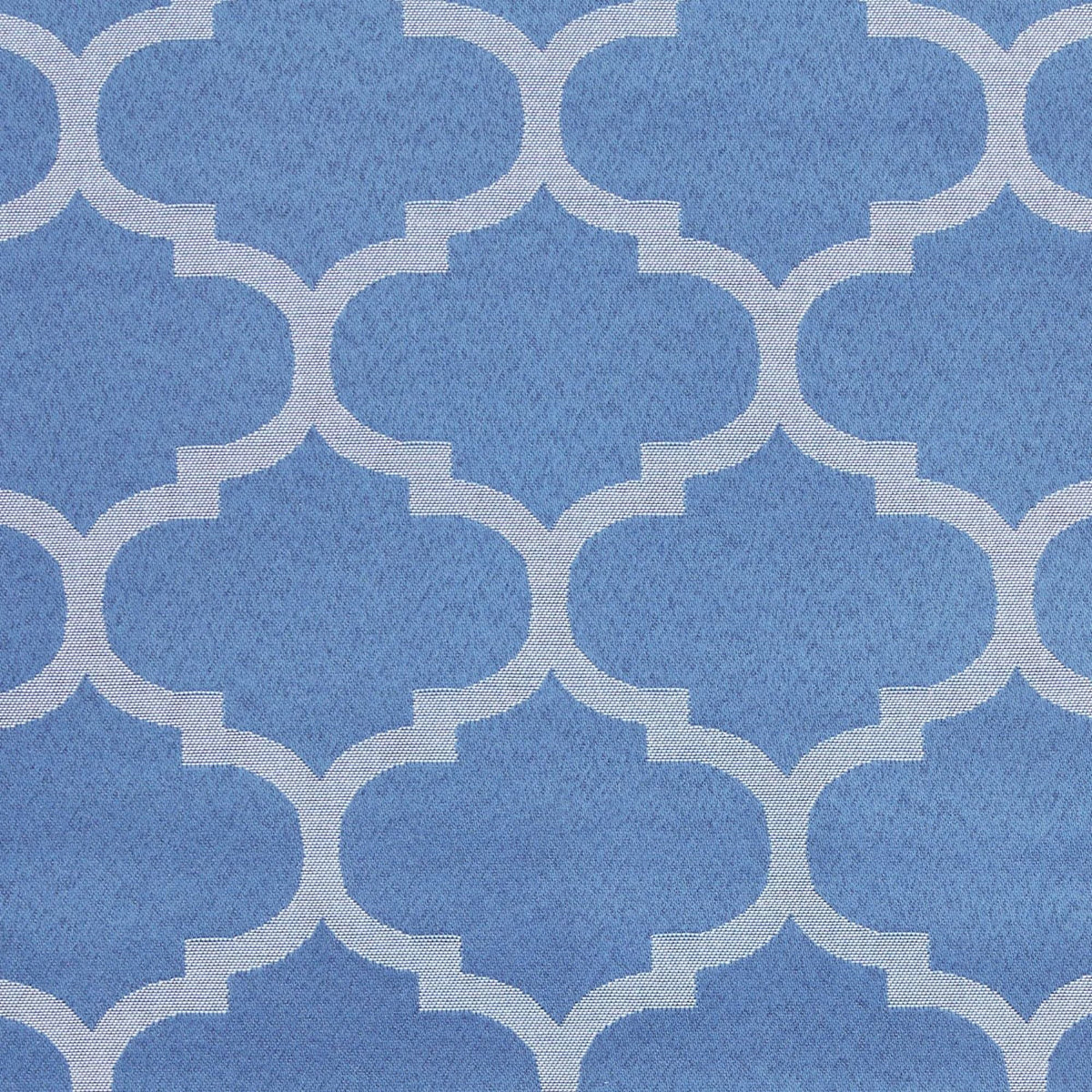 Exclusive Home Montague Trellis Total Blackout Roman Shade, 23"x64", Indigo