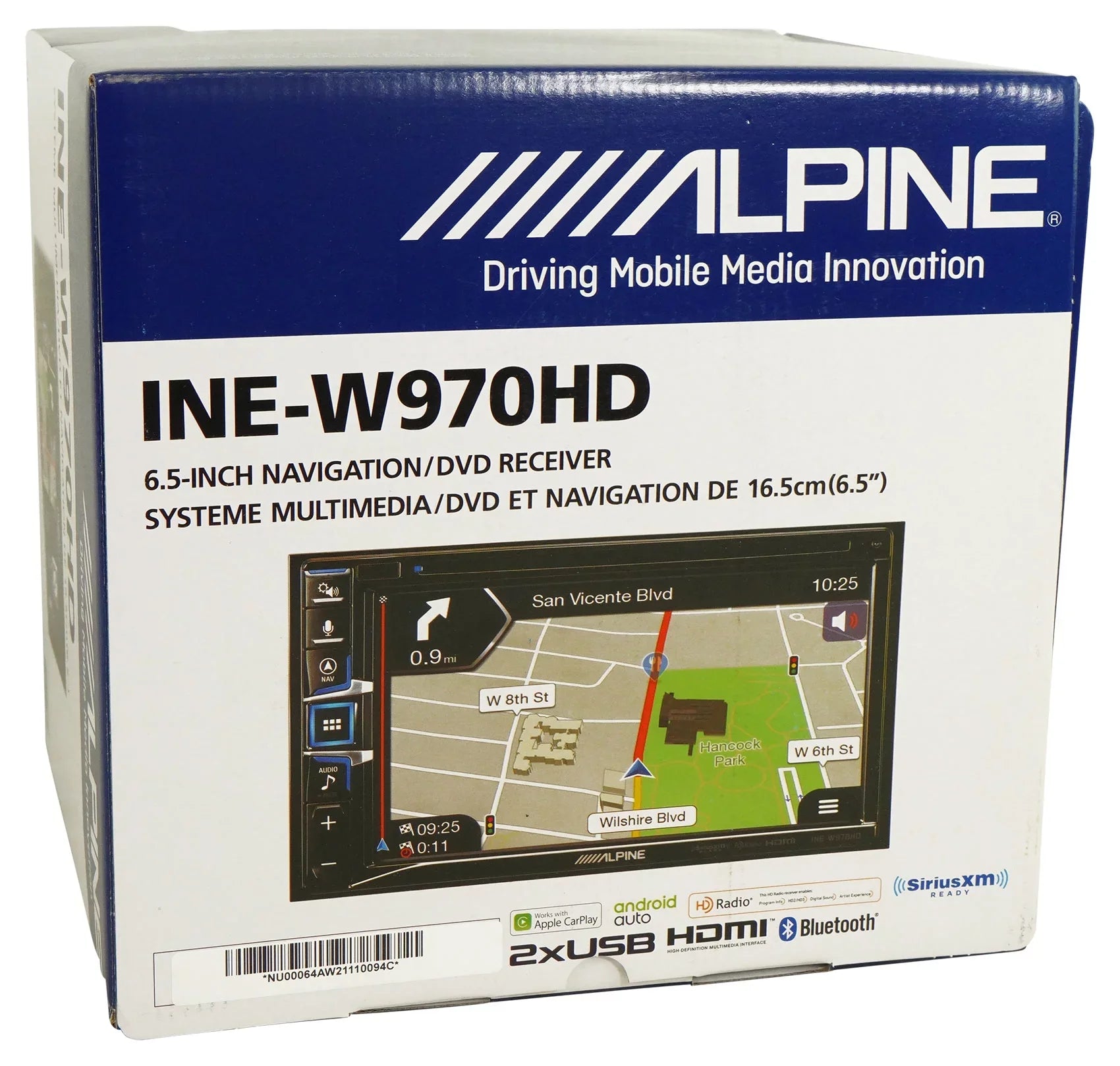 Alpine INE-W970HD 6.5" Monitor DVD Player CarPlay/Android/GPS Receiver+Camera