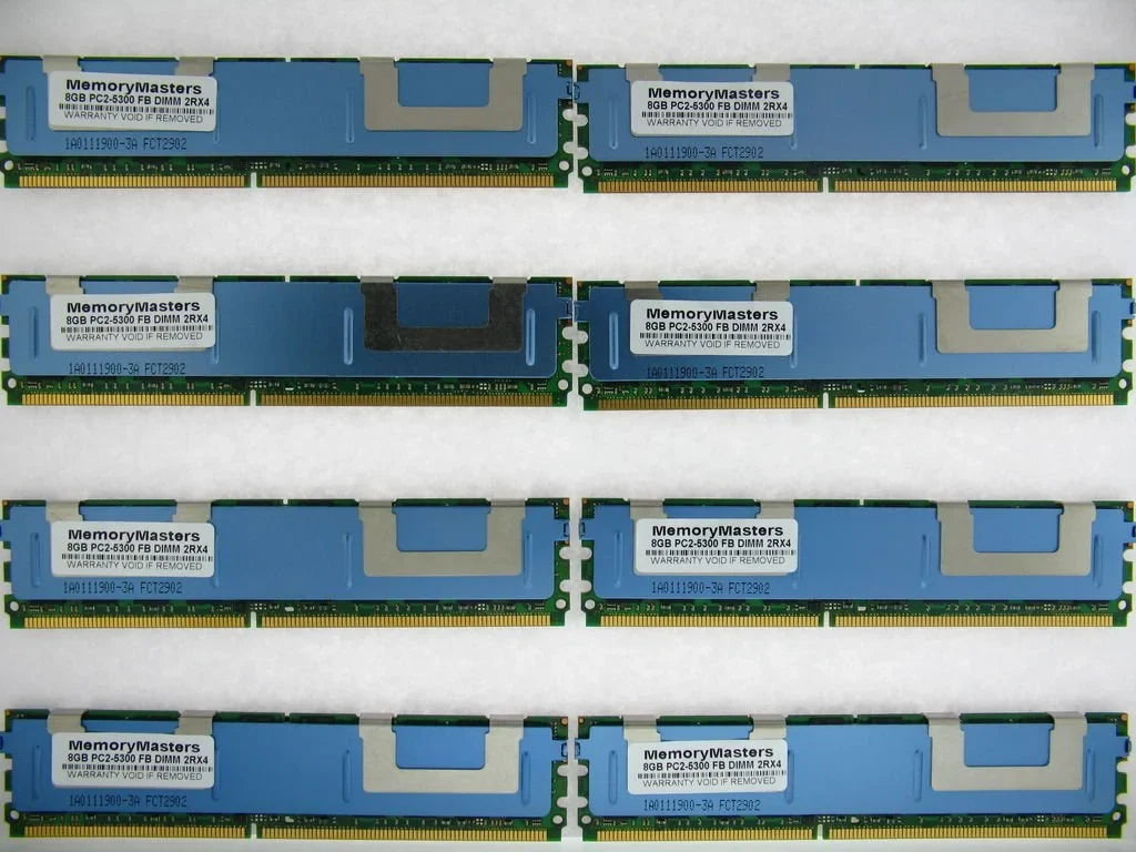 MemoryMasters 64GB KIT 8X8GB Compatible FBDIMM PowerEdge 2950 1950 2950 1900 1955 R900 RAM Memory