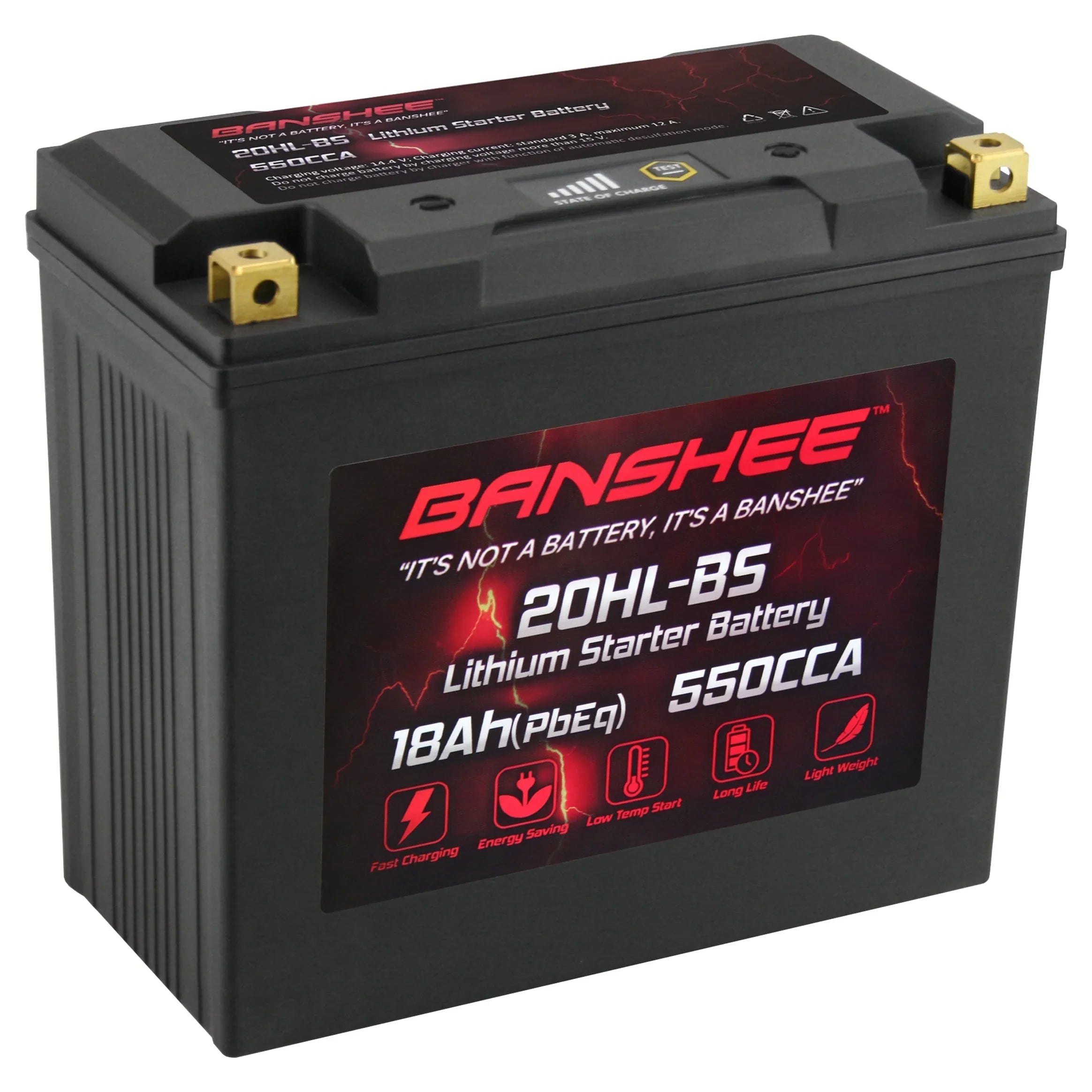 Banshee YTX20L-BS LiFePO4 Motorsports Battery Compatible with CAN-AM Outlander 1000 EFI XT-P 2013 to 2016